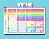 Star's Rainbow - Vertical Weekly Sticker Kit