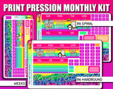 Undated Pride Love Monthly Kit - Print Pression