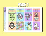 Mother's Day Hobonichi Cousin Sticker Kit
