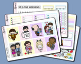 The Office - Vertical Weekly Sticker Kit