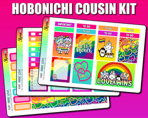 Pride Love - Hobonichi Cousin Sticker Kit