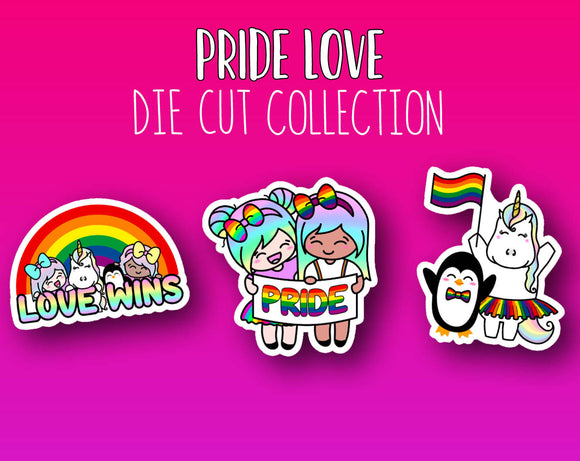Pride Love Sticker DIE CUT Collection