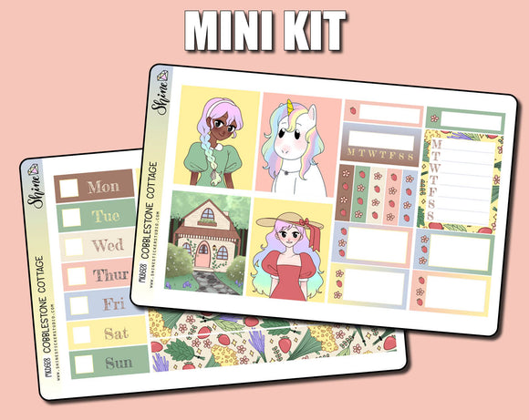 Cobblestone Cottage - Mini Sticker Kit Print Pression