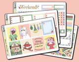 Cobblestone Cottage - Vertical Weekly Sticker Kit