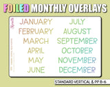 Undated Springtime Monthly Kit - Standard Vertical