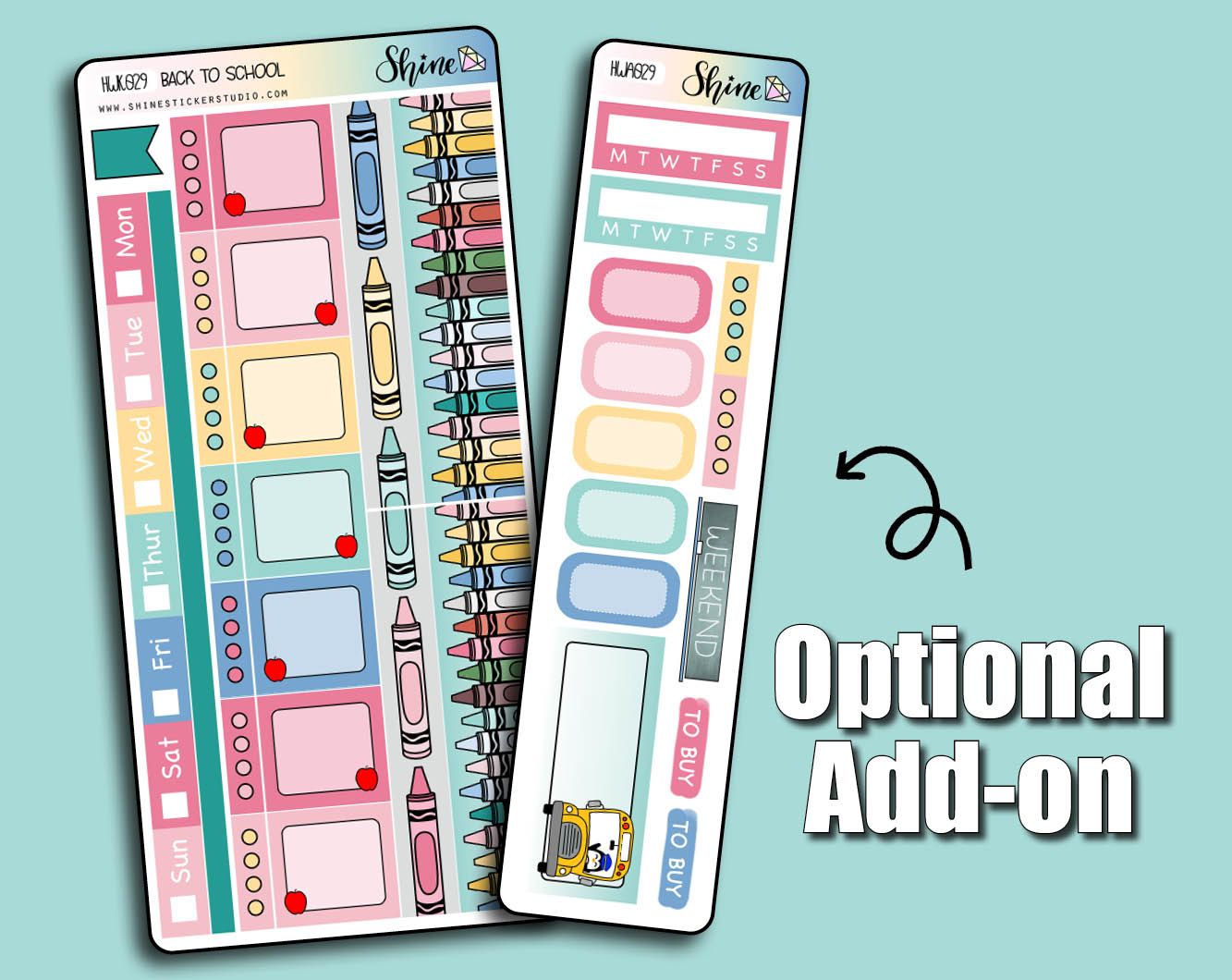 Back to School Hobonichi Weeks Sticker Kit – Shine Sticker Studio Back to School Hobonichi Weeks Sticker Kit – Shine Sticker Studio
