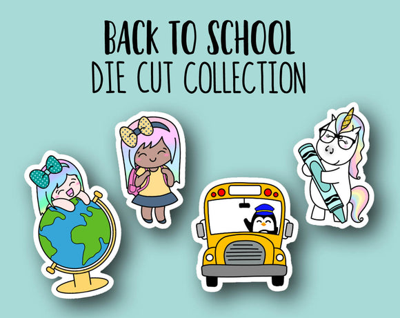 Back to School Sticker DIE CUT Collection