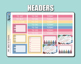 Back to School - Vertical Weekly Sticker Kit