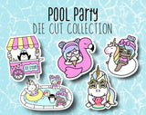 Pool Party Sticker DIE CUT Collection