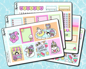 Pool Party - Vertical Weekly Sticker Kit