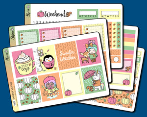 Sweater Weather Vertical Weekly Sticker Kit