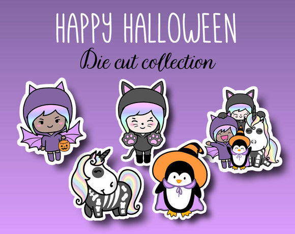 Happy Halloween Sticker DIE CUT Collection
