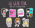 We Wear Pink Sticker DIE CUT Collection By Shine Sticker Studio