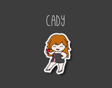 Cady Sexy Woman Sticker By Shine Studio