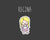 Regina Blond Girl Sticker By Shine Sticker