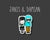 Janis & Damian Sticker By Shine Sticker Studio