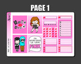Mini Pink Sticker Kit Print Pression By Shine Sticker Studio