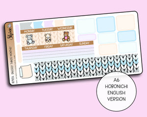 Undated Snuggly Things Monthly Kit - Hobonichi A6