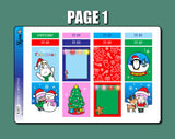 Plan all your activities with the new Merry Christmas Hobonichi Cousin Sticker Kit by Shine Sticker Studio | Christmas Stickers | Hobonichi Cousin