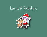 Best Christmas Stickers | Luna & Rudolph Stickers | Luna Stickers | Shine Sticker Studio 
