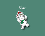 Star Stickers | Best Christmas Stickers | Top Christmas Stickers by Shine Sticker Studio 
