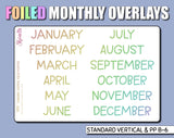Undated Pastel Winter Monthly Kit - Print Pression