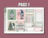Gnome Christmas Stickers Designed By Shine Studio | Planner Tabs