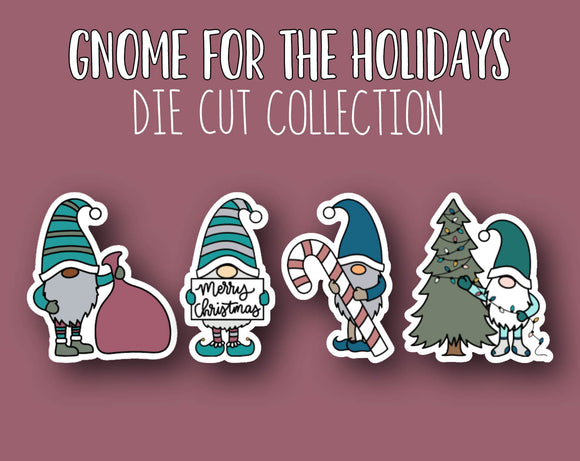 Gnome for the Holidays - Sticker DIE CUT Collection By Shine Sticker Studio