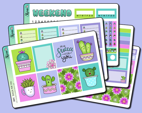 Succa for You - Vertical Weekly Sticker Kit