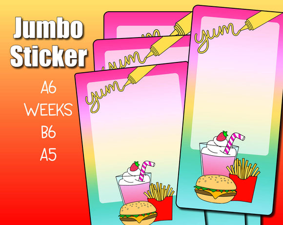 Junk Food Jumbo Sticker