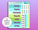 A6 All That Sass Hobonichi Date Cover Stickers