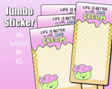 Ice Cream Jumbo Sticker