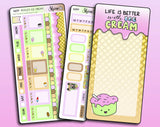 Pickle's Ice Cream - Hobonichi Weeks Sticker Kit