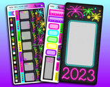 Neon New Years 2023 - Hobonichi Weeks Sticker Kit