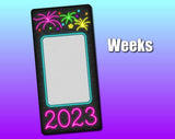 Neon New Years 2023 Jumbo Sticker