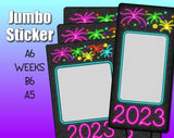 Neon New Years 2023 Jumbo Sticker