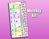 Tea Party Hobonichi Weeks Sticker Kit