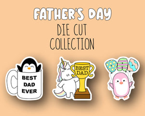 Father's Day Sticker DIE CUT Collection