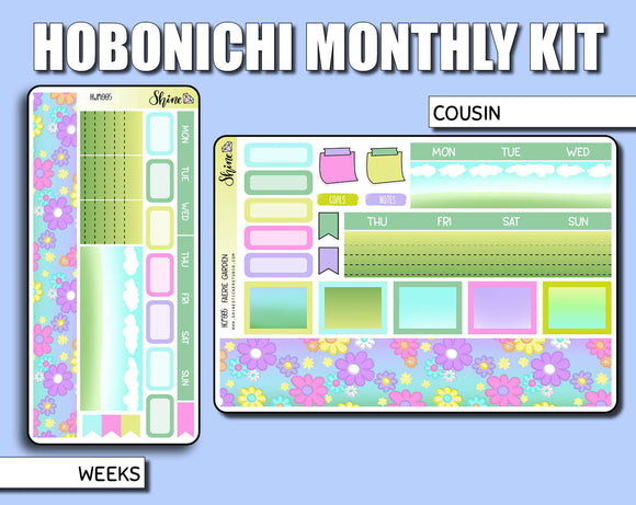 Undated Fearie Garden Monthly Kit - Hobonichi