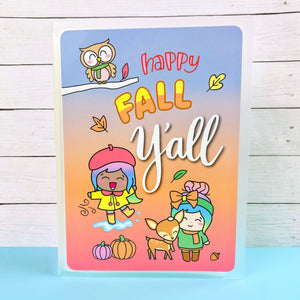Happy Fall Y'all 5" x 7" Planner Sticker Album