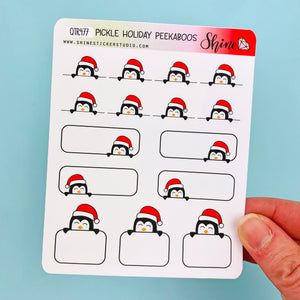 Pickle Holiday Peekaboo Boxes and Divider Stickers