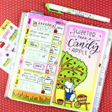 Sweet Candy Apples - Hobonichi Weeks Sticker Kit