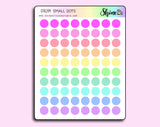 All Color Clear Small Dot Stickers By Shine Sticker Studio