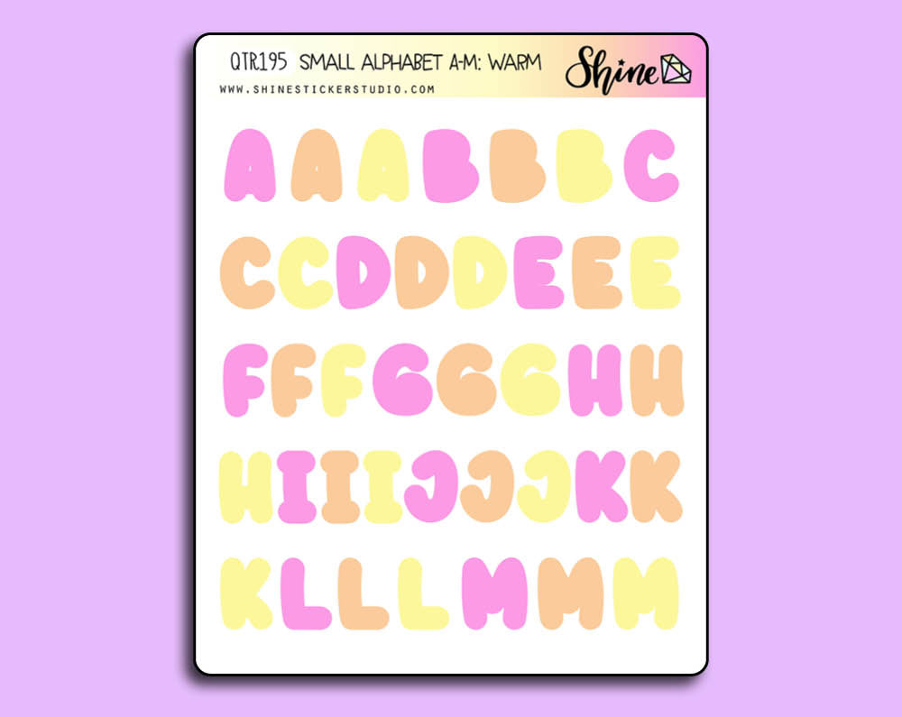 Small Alphabet Stickers – Edison Novelty
