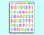 0-9 Rainbow Bubble Number Stickers