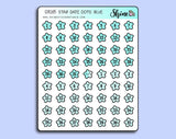 Green Star Date Dot Stickers | Green Stickers | Shine Studio