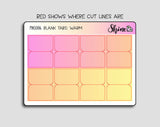 Pink & Yellow Blank Planner Tab Stickers By Shine Studio 