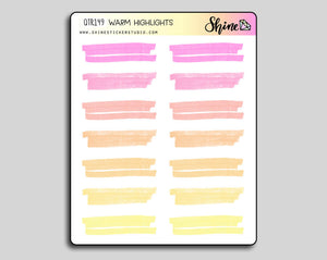 All Colors Highlight Stickers Created By Shine Sticker Studio