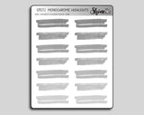 Monochrome Highlight Stickers By Shine Studio