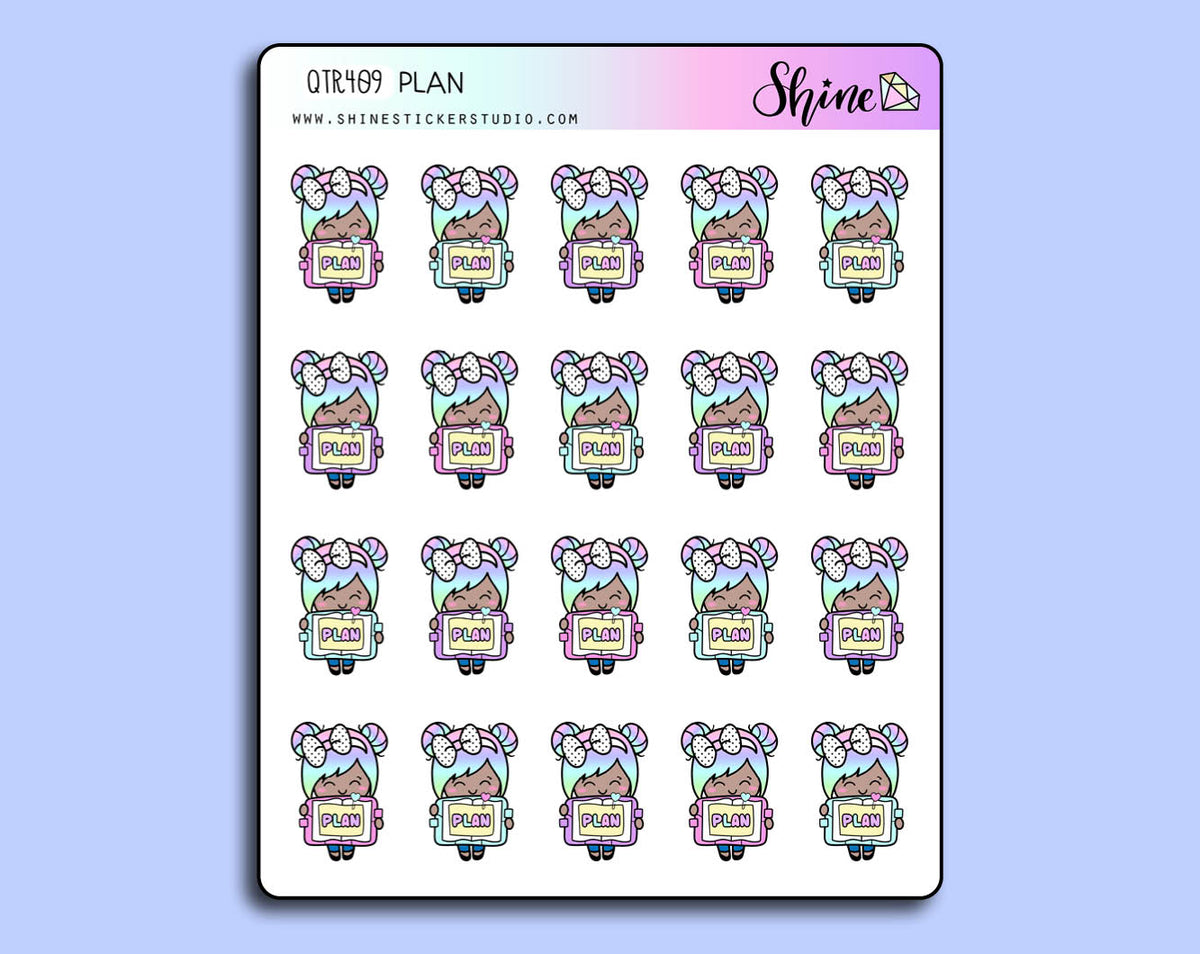 In Plan Sticker Luna Plan Stickers – Shine Sticker Studio